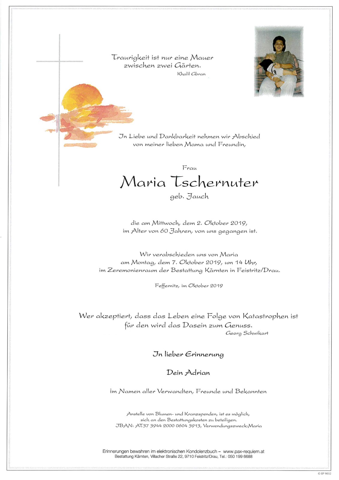 Parte Maria Tschernuter,  geb. Jauch
