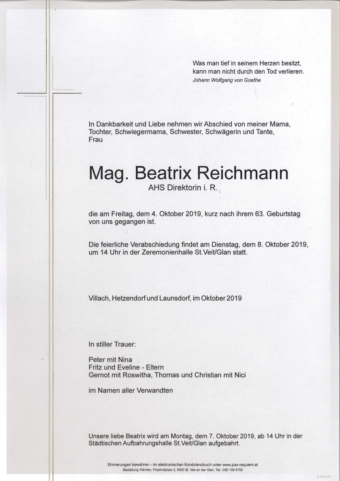 Parte Beatrix Reichmann