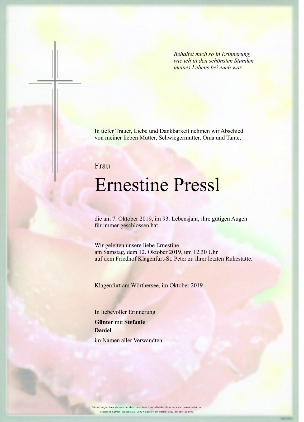 Parte Ernestine Pressl