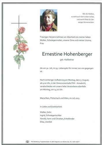 Ernestine Hohenberger