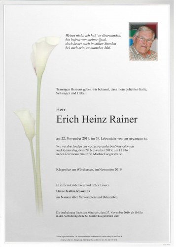 Erich Heinz Rainer