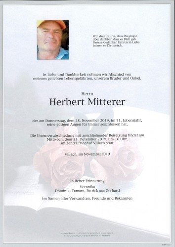 Herbert Mitterer
