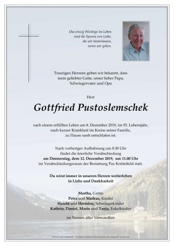 Gottfried Pustoslemschek