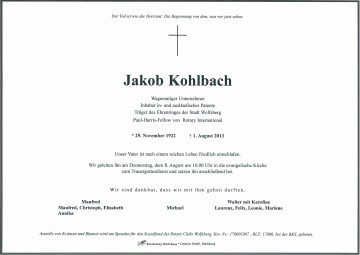Jakob Kohlbach