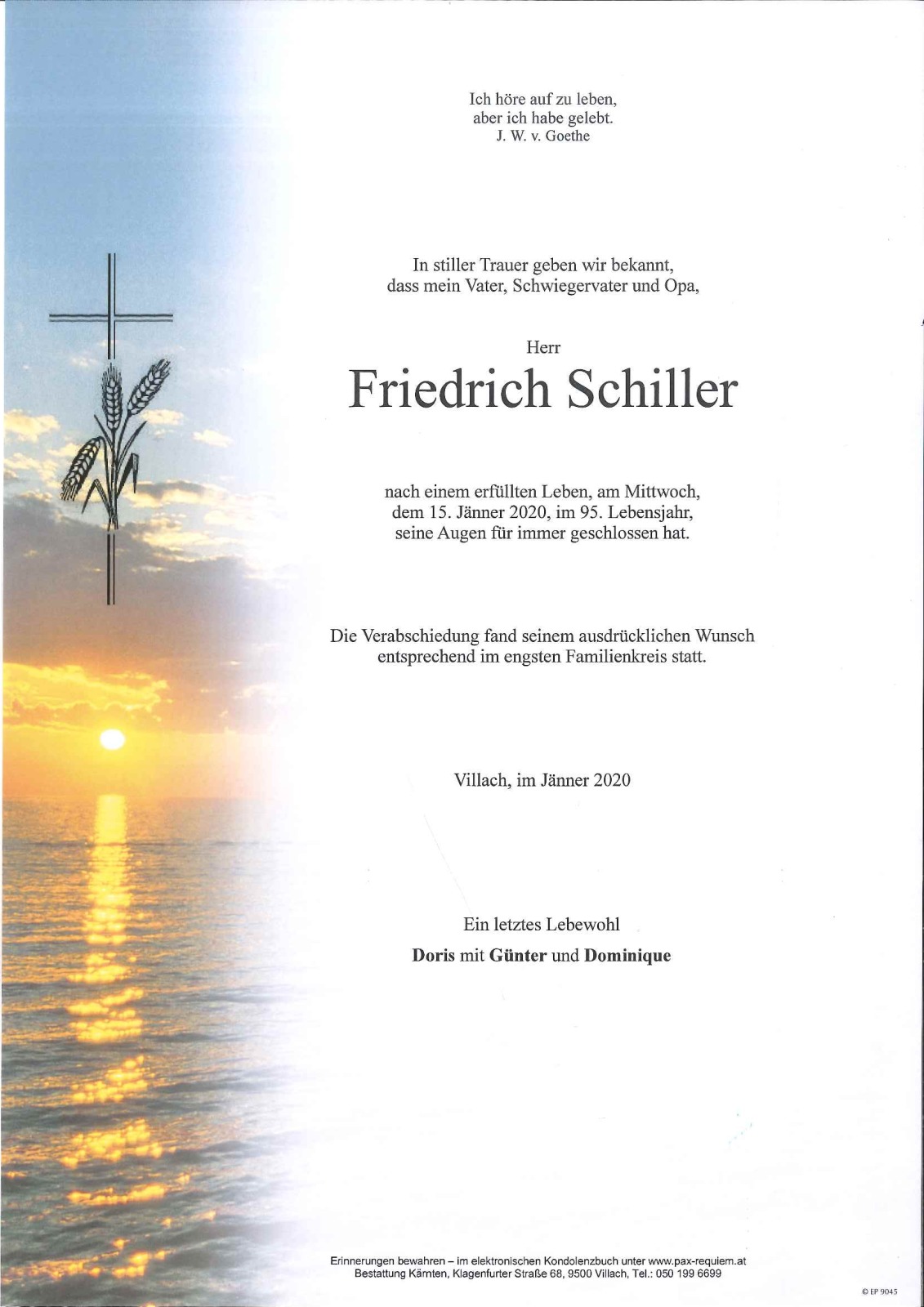 Parte Friedrich Schiller