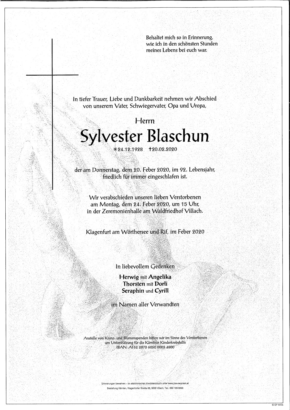 Parte Sylvester Blaschun
