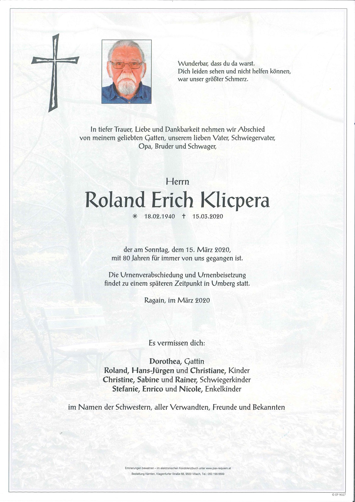 Parte Roland Erich Klicpera
