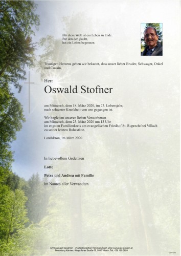 Oswald Stofner
