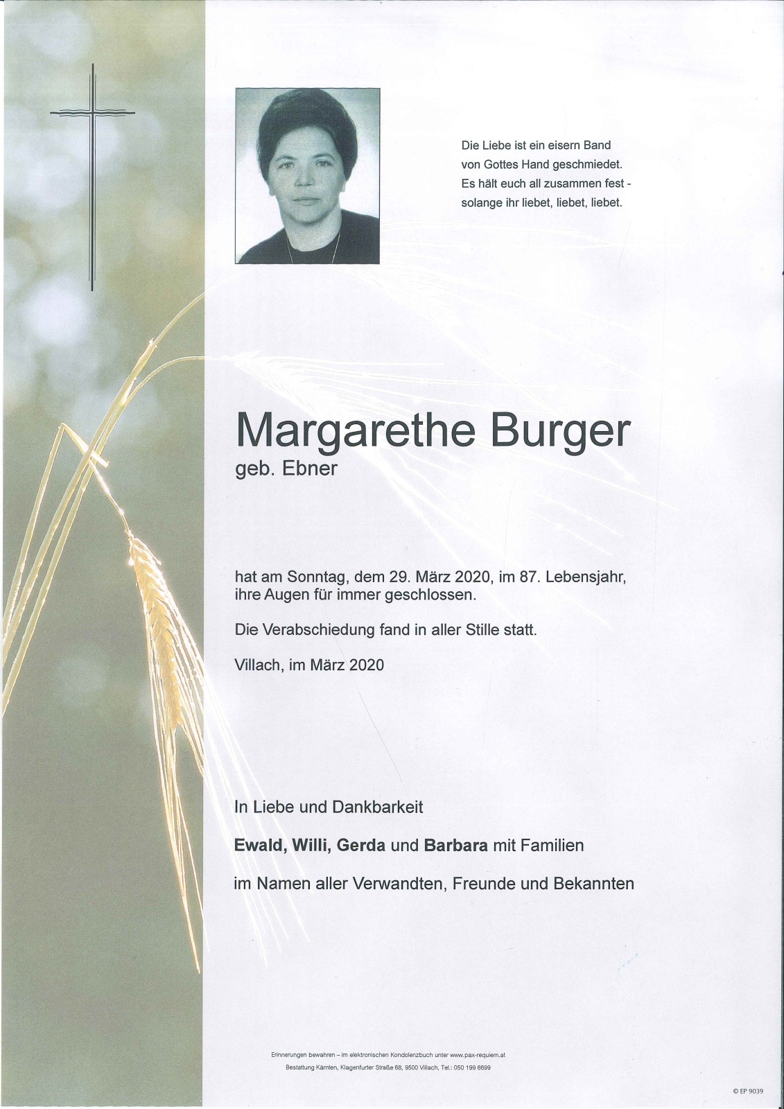 Parte Margarethe Burger