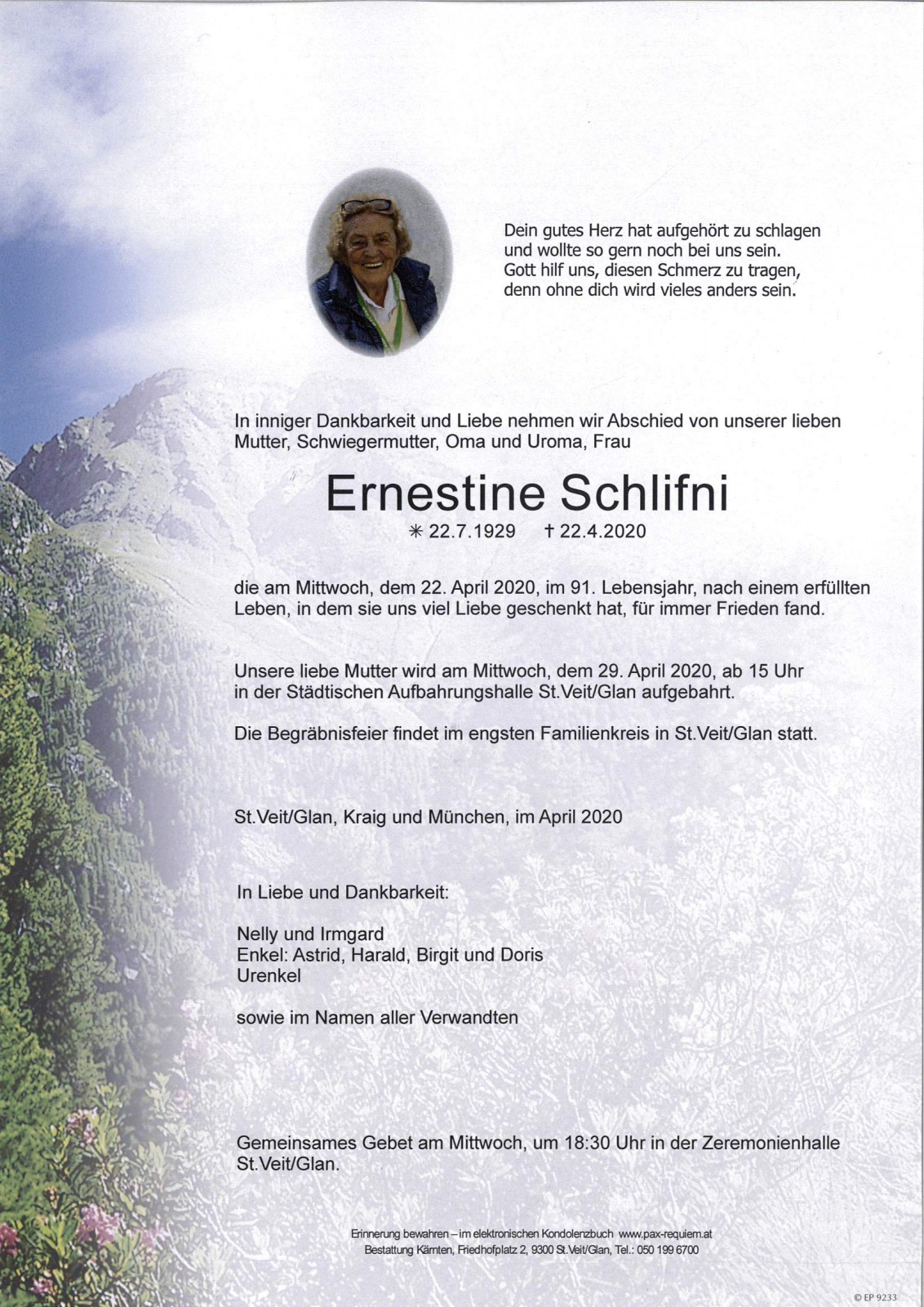 Parte Ernestine Schlifni