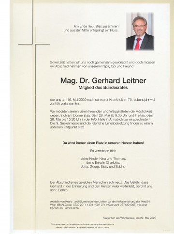 Bundesrat Mag. Dr. Gerhard Leitner