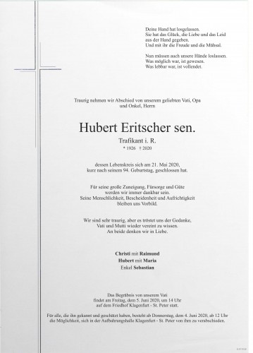 Hubert Eritscher sen.