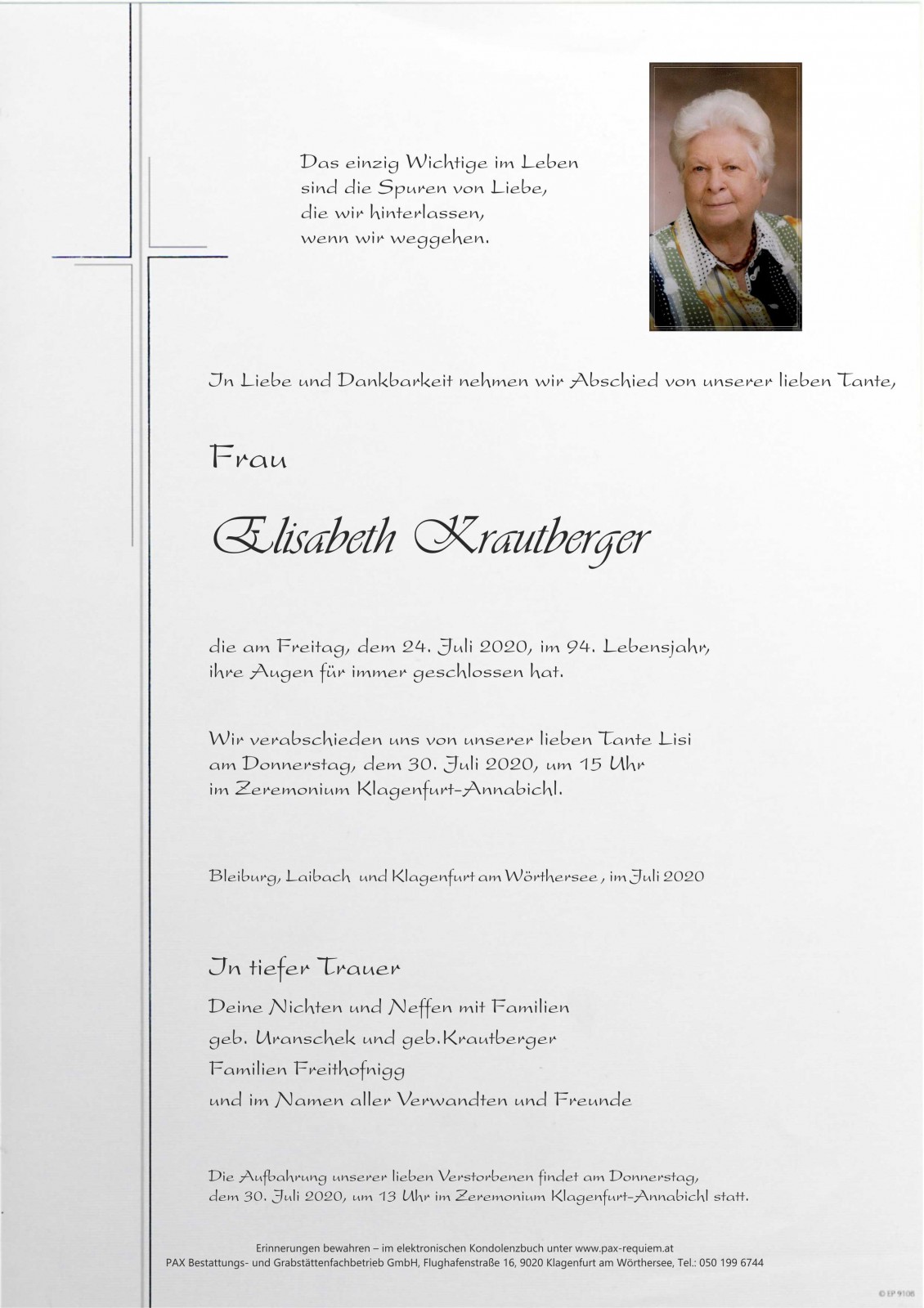 Parte Elisabeth Lisi Krautberger