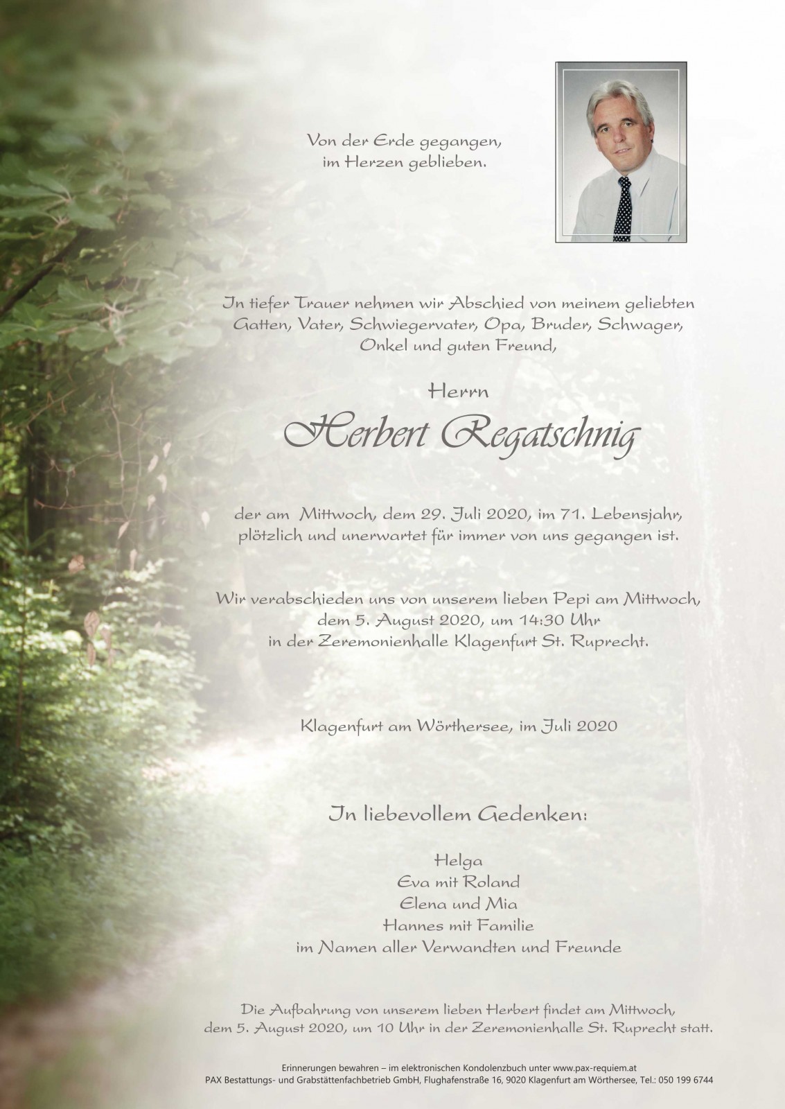 Parte Herbert Pepi Regatschnig