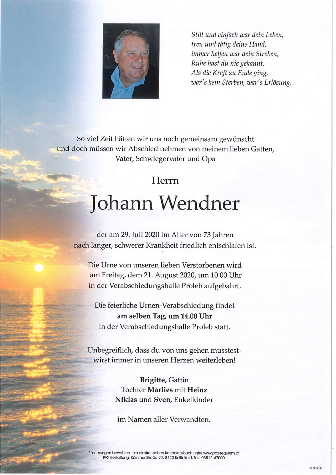 Parte Johann Wendner