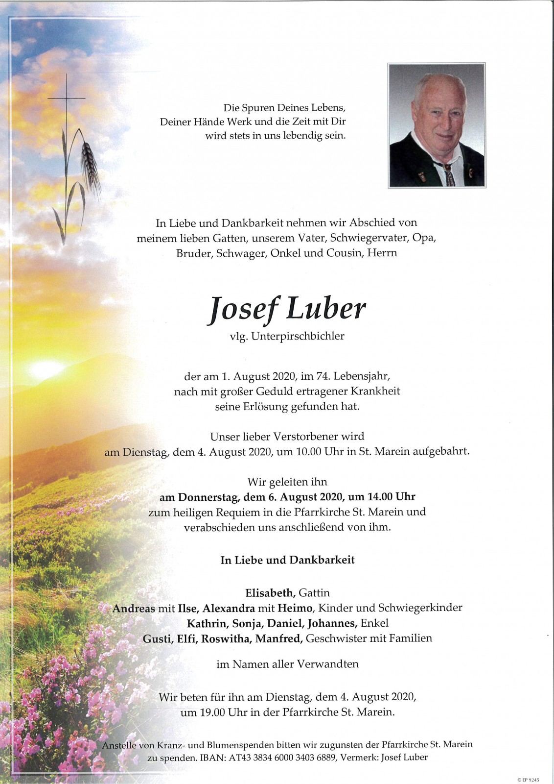 Parte Josef Luber, vlg. Unterpirschbichler