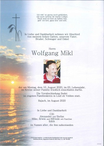 Ing. Wolfgang Mikl