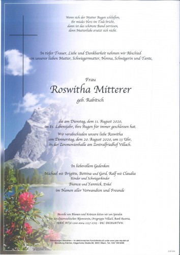 Roswitha Mitterer
