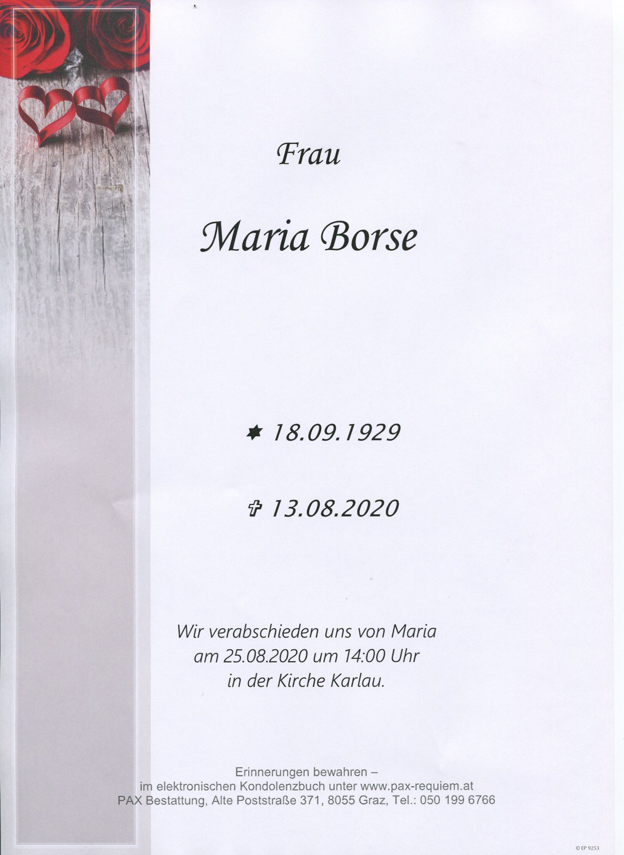Parte Maria Borse