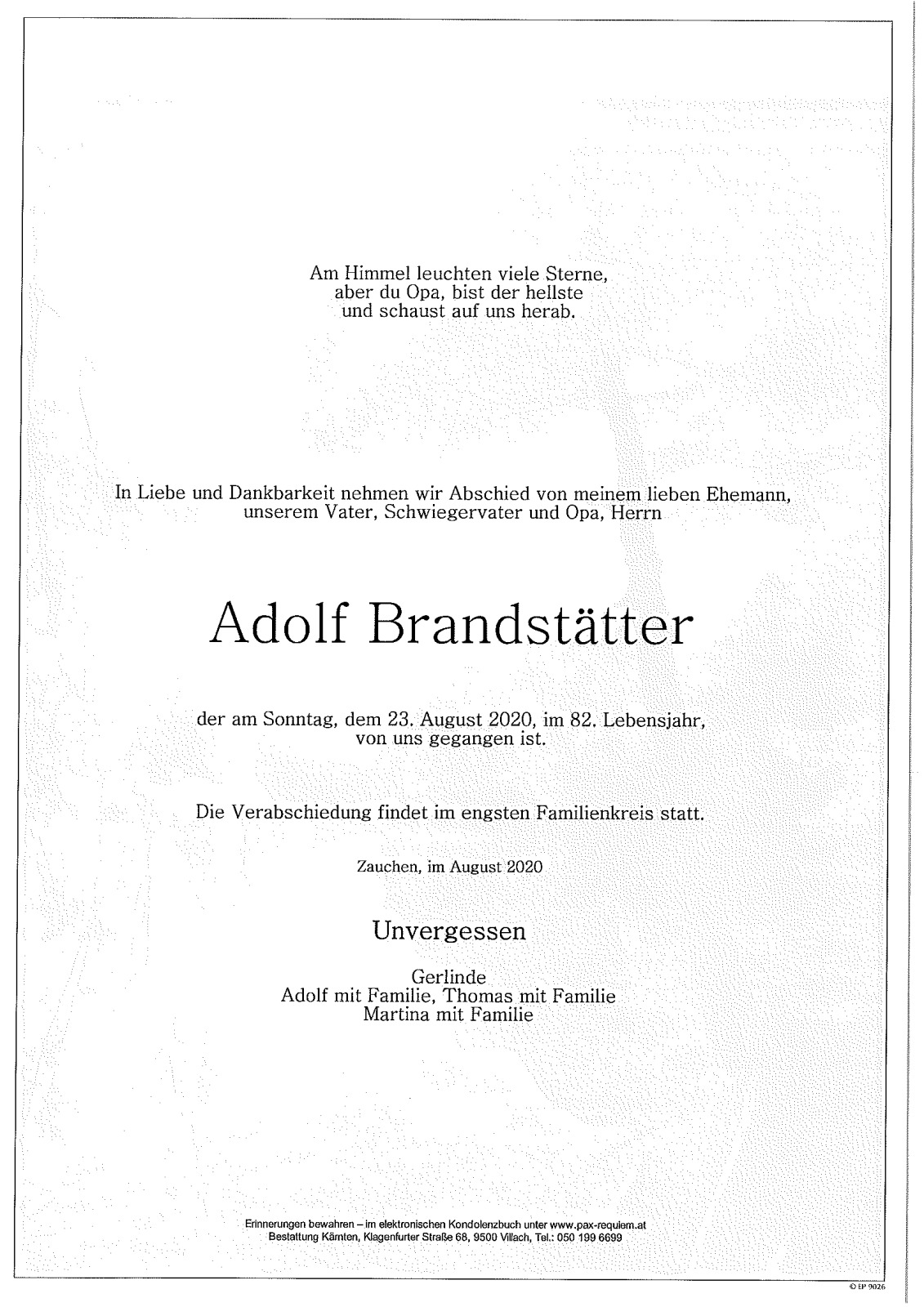 Parte Adolf Brandstätter