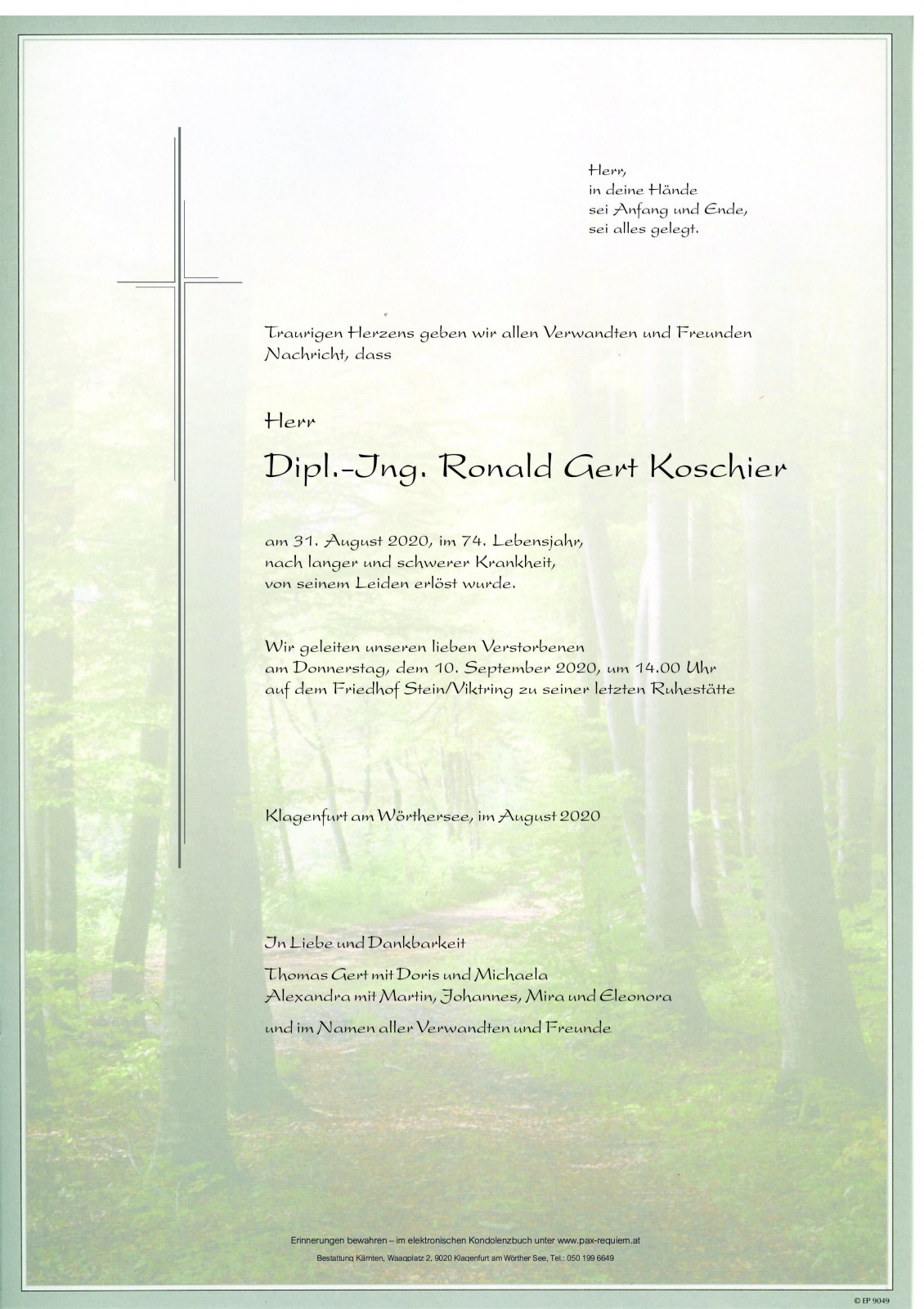 Parte Dipl.-Ing. Ronald Gert Koschier