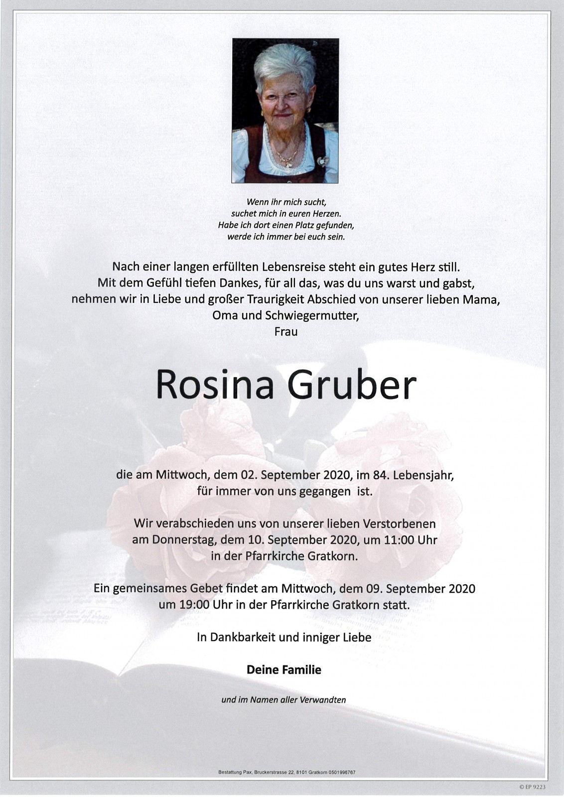 Parte Rosina Gruber