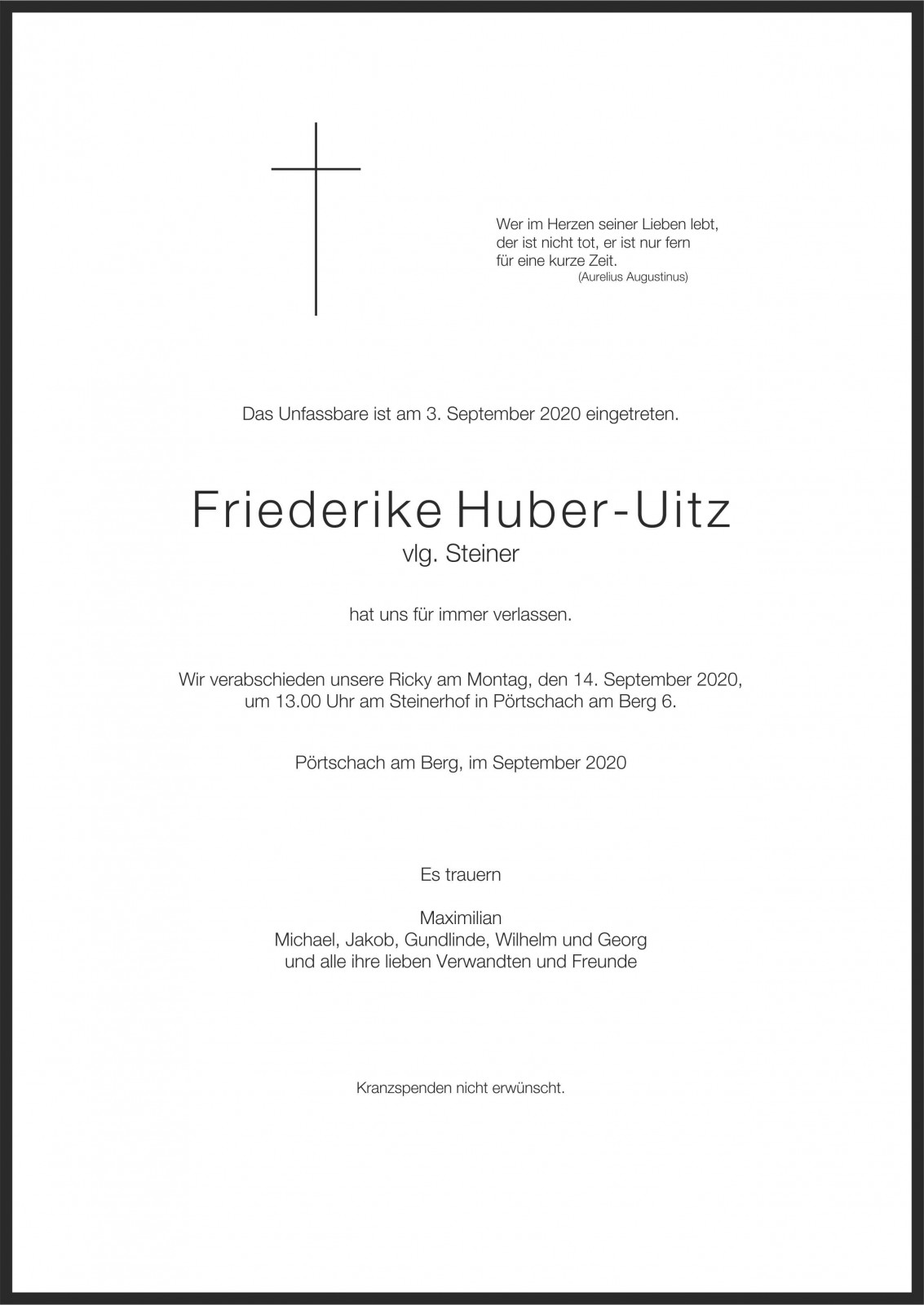 Parte Friederike Huber-Uitz