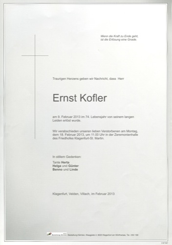 KOFLER Ernst