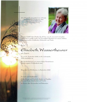 Elisabeth Wassertheurer