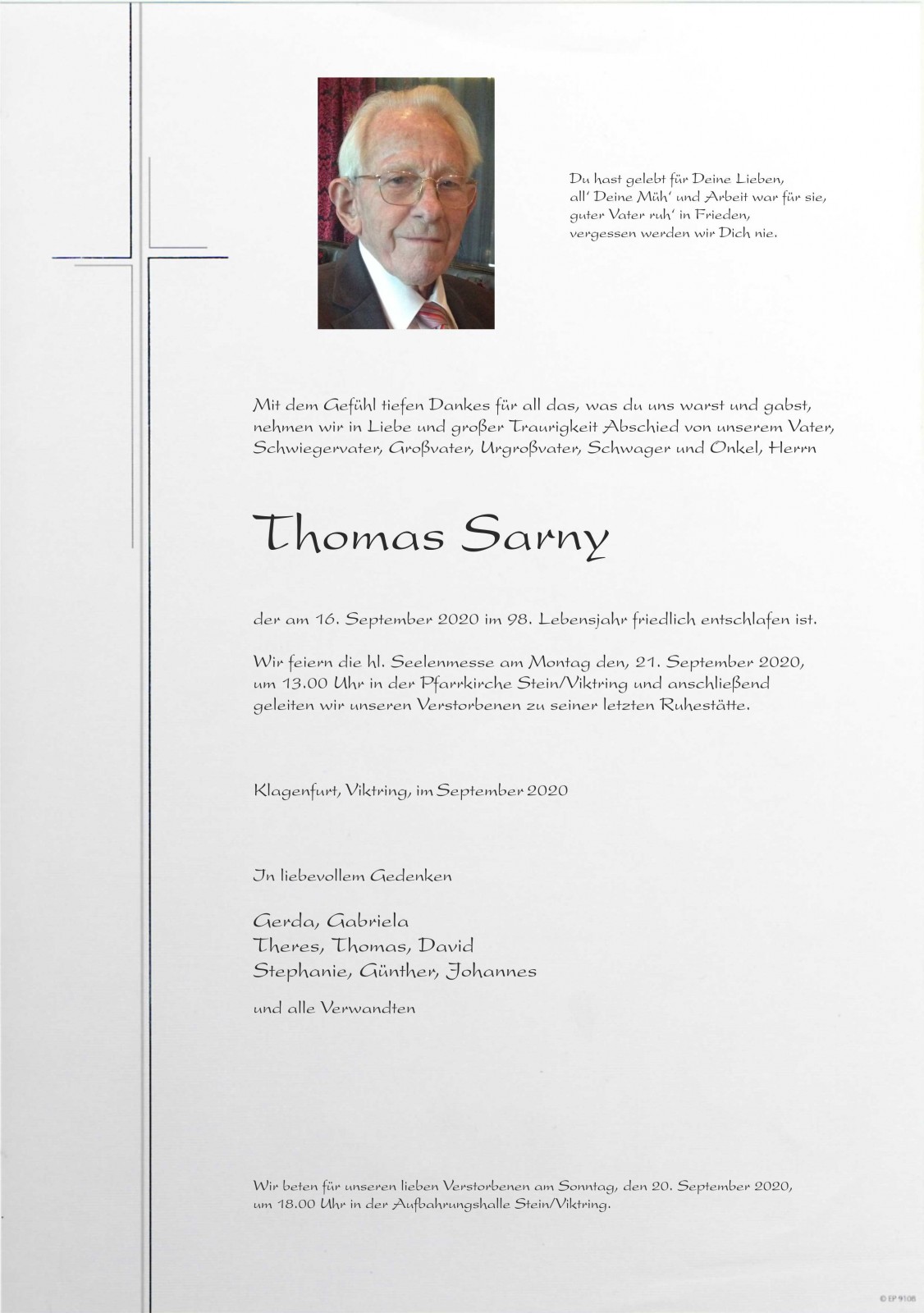 Parte Thomas Sarny