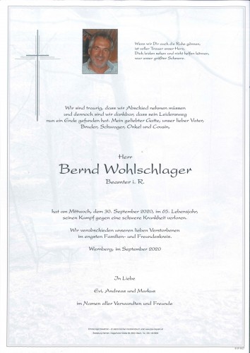 Bernd Wohlschlager
