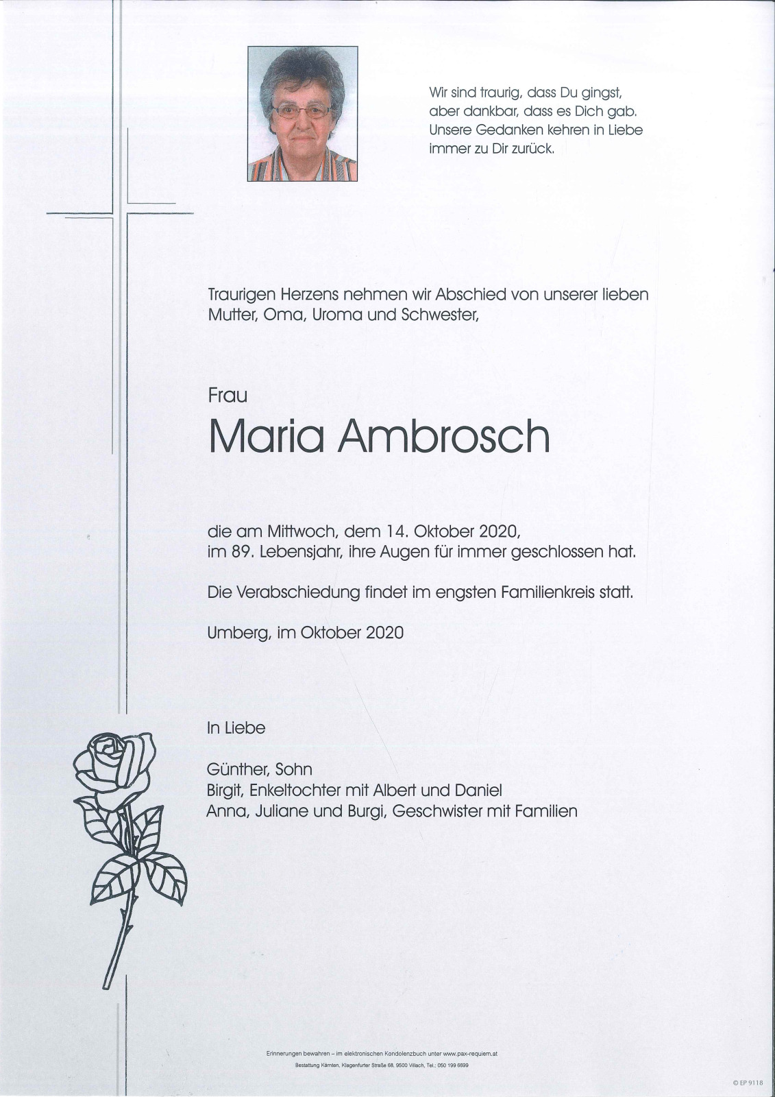 Parte Maria Ambrosch