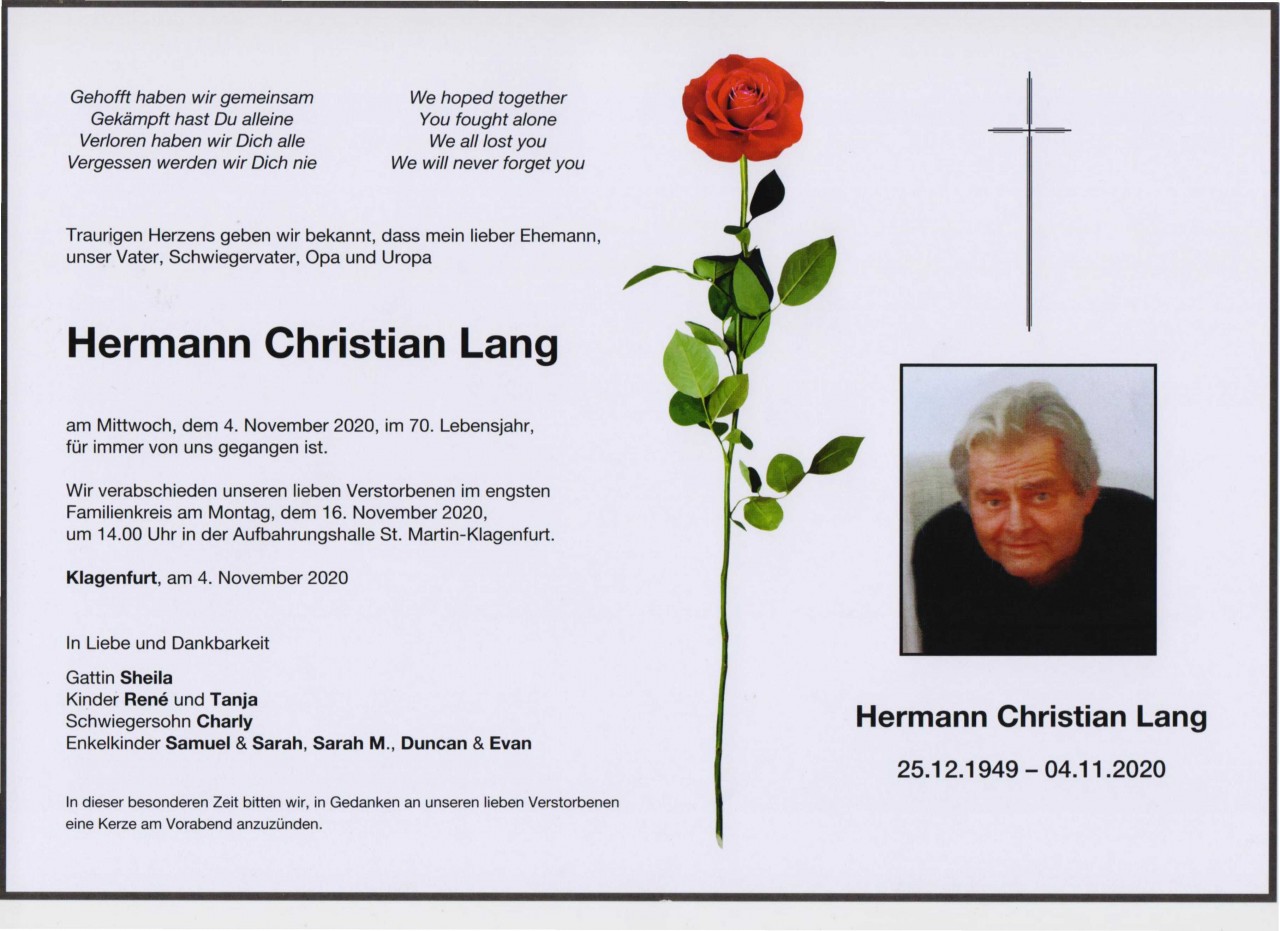 Parte Hermann Christian Lang