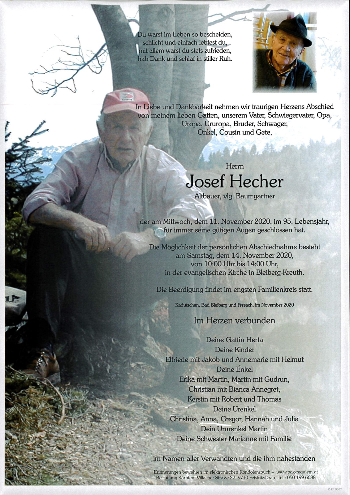 Parte Josef Hecher, "Baumgartnervota"