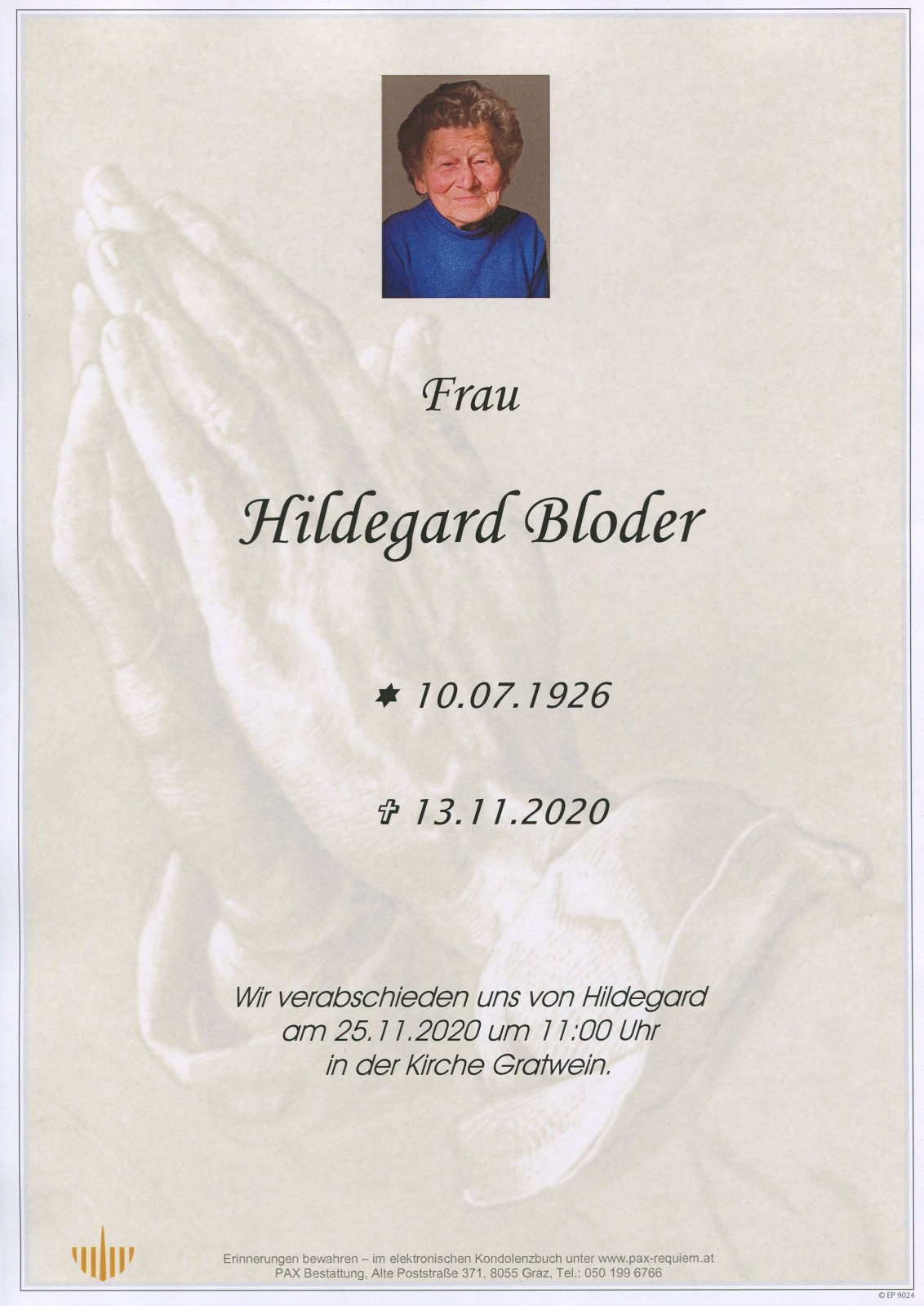 Parte Hildegard Bloder