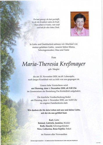 Maria-Theresia Kreßmayer