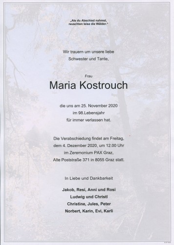 Maria Kostrouch