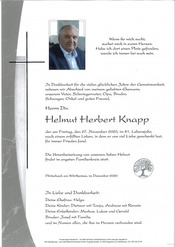 Herr Dir. Helmut Herbert Knapp