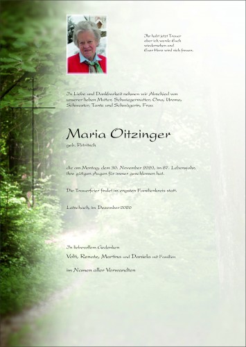 Maria Oitzinger
