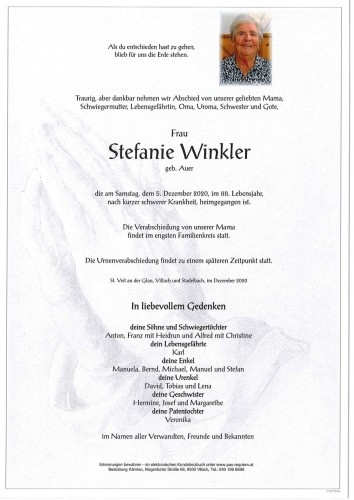 Stefanie Winkler, geb. Auer