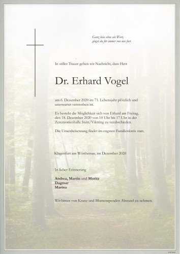 Dr. Erhard Vogel