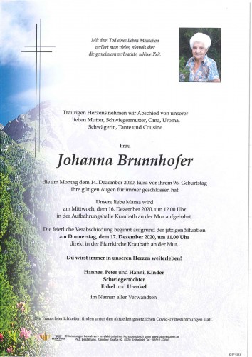 Johanna Brunnhofer