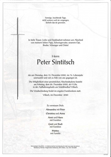 Peter Sintitsch