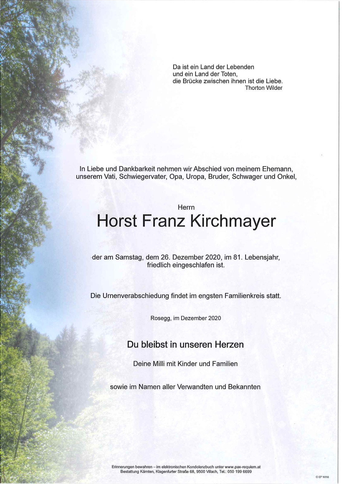 Parte Horst Franz Kirchmayer