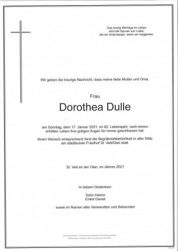 Dorothea Dulle