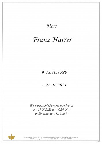 Franz Harrer