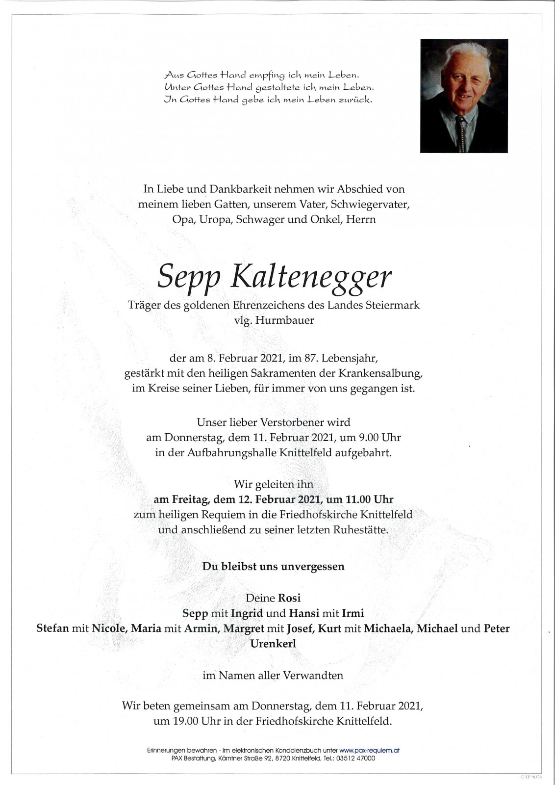 Parte Josef Kaltenegger