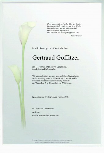 Gertraud Goffitzer