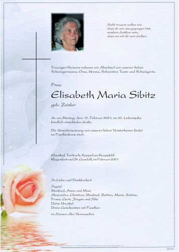 Elisabeth Maria Sibitz