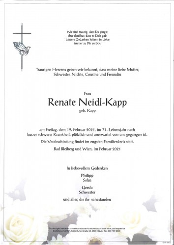 Renate Neidl-Kapp 